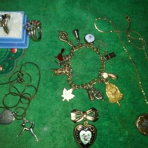 Sterling and gold filled jewelry lot